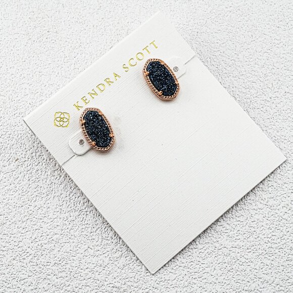 Kendra Scott Blue Quartz Point Stud Earrings - Picture 1 of 1